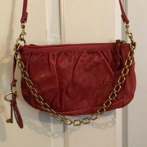 Pink Fossil Crossbody Purse